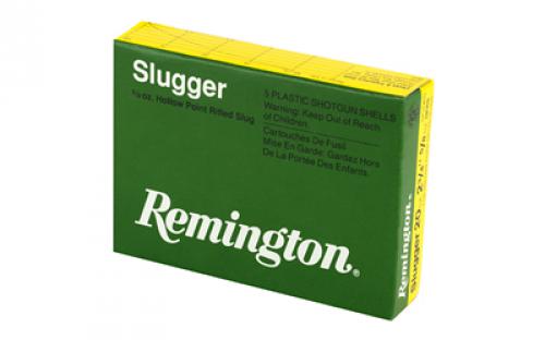 Remington Slugger, 20 Gauge, 2.75", 5/8 oz., Rifled Slug, 5 Round Box 20616