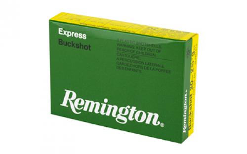 Remington Express, 20 Gauge, 3 Buck, 2 3/4 Dram, Buckshot, 20 Pellets, 5 Round Box 20630