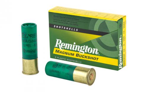 Remington Express, 12 Gauge, 3, 00 Buck, 4 Dram, Buckshot, 15 Pellets, 5 Round Box 20636