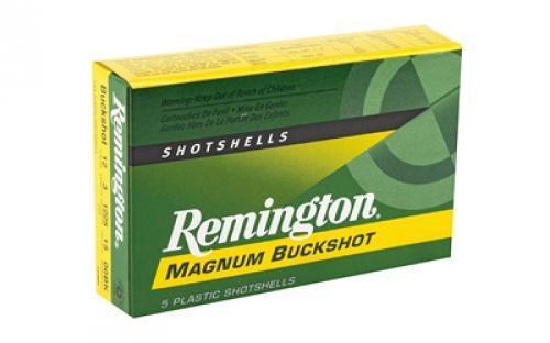 Remington Express, 12 Gauge, 3", 00 Buck, 4 Dram, Buckshot, 15 Pellets, 5 Round Box 20636