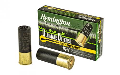 Remington Ultimate Defense, 12 Gauge 2.75, #4 Shotshell, 21 Pellets, 5 Round Box 20637