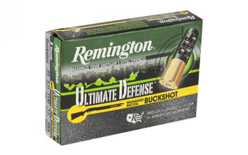 Remington Ultimate Defense, 20 Gauge 2.75", #3 Shotshell, 17 Pellets, 5 Round Box 20681