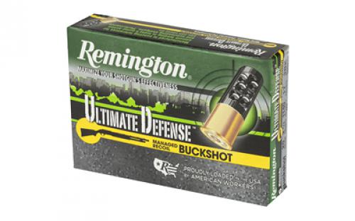 Remington Ultimate Defense, 20 Gauge 2.75", #3 Shotshell, 17 Pellets, 5 Round Box 20681