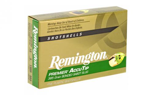 Remington AccuTip, 12 Gauge, 3", 385 Grain, Sabot Slug, 5 Round Box 20731