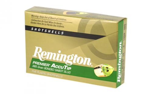 Remington AccuTip, 12 Gauge, 3", 385 Grain, Sabot Slug, 5 Round Box 20731