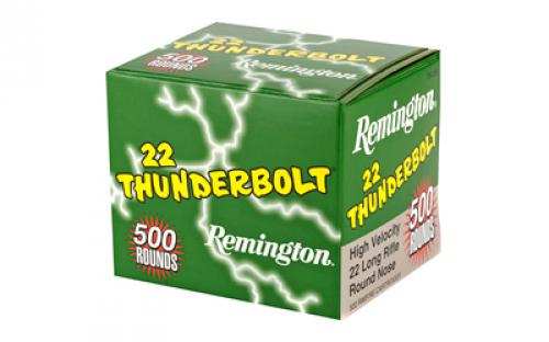 Remington Thunderbolt, 22LR, 40 Grain, Round Nose Hi-Velocity, 500 Rounds 21241