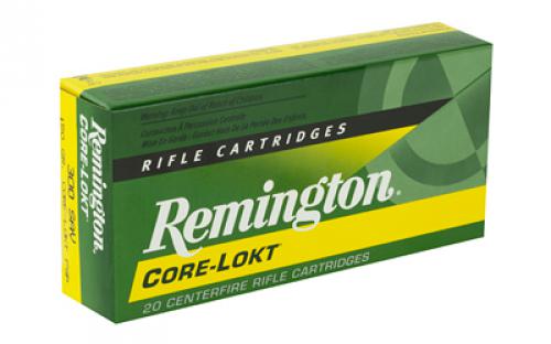 Remington Core Lokt, 300 Savage, 150 Grain, Pointed Soft Point, 20 Round Box 21465