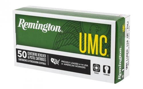 Remington UMC, 9MM, 124 Grain, Full Metal Jacket, 50 Round Box 23718