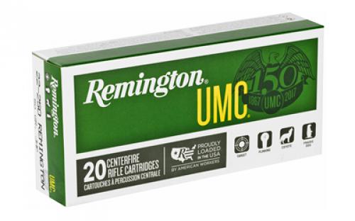 Remington UMC, 22-250, 50 Grain, Hollow Point, 20 Round Box 23813