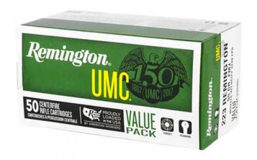 Remington UMC, 223 Remington, 55 Grain, Full Metal Jacket, 50 Round Box R23966