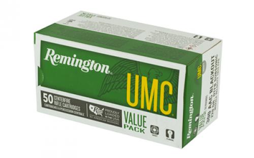 Remington UMC, 300 Blackout, 220 Grain, Open Tip Flat Base, 50 Round Box 24026