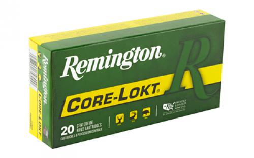 Remington Core Lokt, 300 Remington Short Action Ultra Magnum, 165 Grain, Pointed Soft Point, 20 Round Box 27954