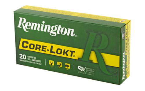 Remington Core Lokt, 300 Remington Short Action Ultra Magnum, 165 Grain, Pointed Soft Point, 20 Round Box 27954