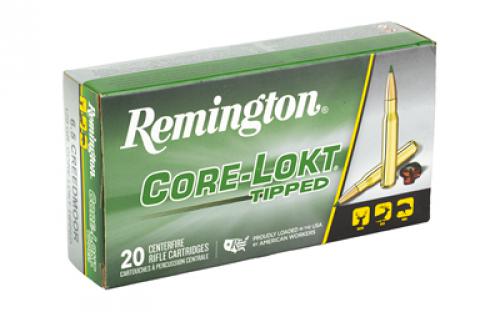 Remington CORE-LOKT, TIPPED, 6.5 Creedmoor, 129 Grain, Polymer Tip, 20 Round Box 29017