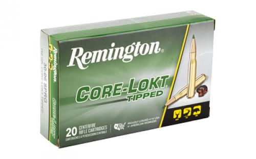 Remington CORE-LOKT, TIPPED, 30-06 Springfield, 150 Grain, Polymer Tip, 20 Round Box 29027