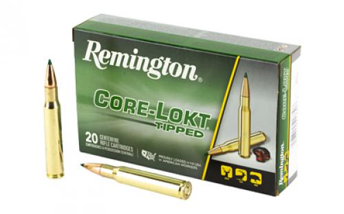 Remington CORE-LOKT, TIPPED, 30-06 Springfield, 180 Grain, Polymer Tip, 20 Round Box 29037