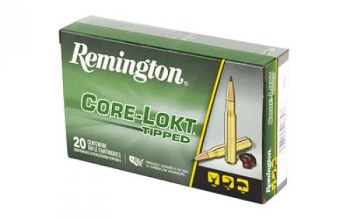 Remington CORE-LOKT, TIPPED, 30-06 Springfield, 180 Grain, Polymer Tip, 20 Round Box 29037