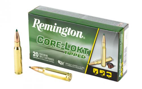 Remington CORE-LOKT, TIPPED, 308 Winchester, 150 Grain, Polymer Tip, 20 Round Box 29039