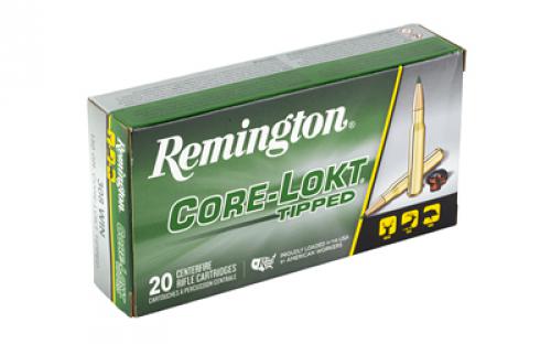 Remington CORE-LOKT, TIPPED, 308 Winchester, 150 Grain, Polymer Tip, 20 Round Box 29039