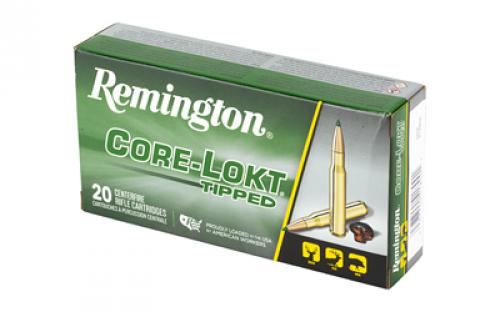 Remington CORE-LOKT, TIPPED, 308 Winchester, 150 Grain, Polymer Tip, 20 Round Box 29039