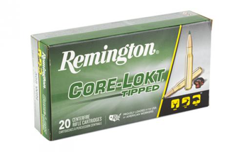 Remington CORE-LOKT, TIPPED, 308 Winchester, 180 Grain, Polymer Tip, 20 Round Box 29041