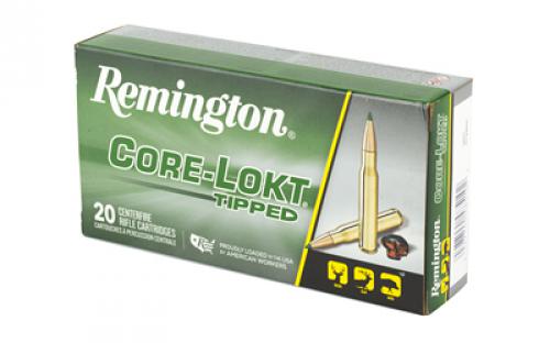 Remington CORE-LOKT, TIPPED, 308 Winchester, 180 Grain, Polymer Tip, 20 Round Box 29041