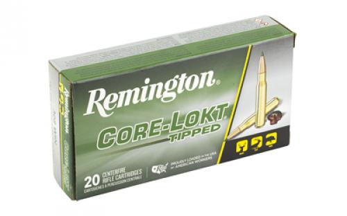 Remington CORE-LOKT, TIPPED, 308 Winchester, 165 Grain, Polymer Tip, 20 Round Box 29044