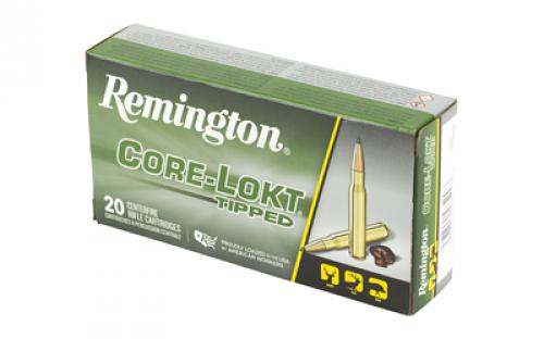 Remington CORE-LOKT, TIPPED, 308 Winchester, 165 Grain, Polymer Tip, 20 Round Box 29044