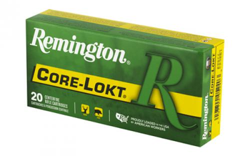 Remington Core Lokt, 250 Savage, 100 Grain, Pointed Soft Point, 20 Round Box 29077