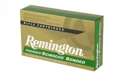 Remington Premier Scirocco Bonded, 30-06 Springfield, 150 Grain, Polymer Tip, 20 Round Box 29318