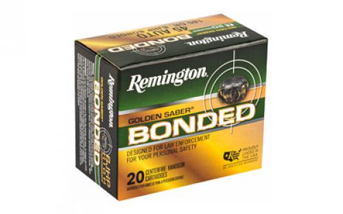 Remington Golden Saber, 45 ACP, 185 Grain, Brass Jacketed Hollow Point Bonded, 20 Round Box 29325