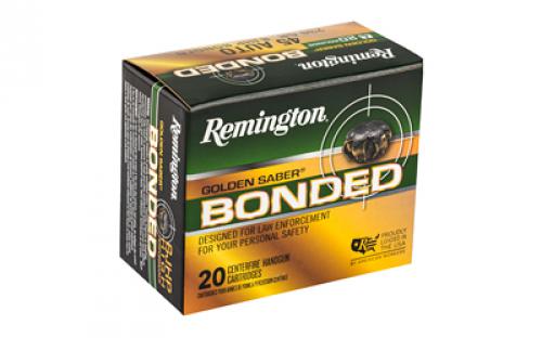 Remington Golden Saber, 45 ACP, 230 Grain, Brass Jacketed Hollow Point Bonded, 20 Round Box 29327