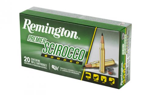 Remington Premier Scirocco Bonded, 308 Winchester, 165 Grain, Polymer Tip, 20 Round Box 29332