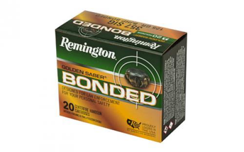 Remington Golden Saber, 357 Sig, 125 Grain, Brass Jacketed Hollow Point Bonded, 20 Round Box 29407