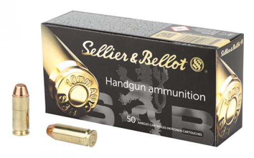 Sellier & Bellot Pistol, 10MM, 180 Grain, Full Metal Jacket, 50 Round Box SB10A