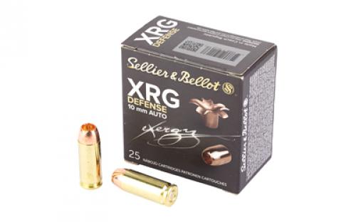 Sellier & Bellot XRG, 10MM, 130 Grain, Jacketed Hollow Point, 25 Round Box SB10XA