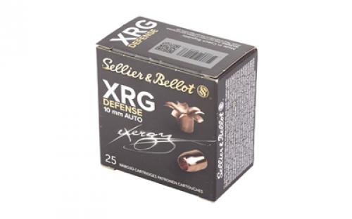 Sellier & Bellot XRG, 10MM, 130 Grain, Jacketed Hollow Point, 25 Round Box SB10XA