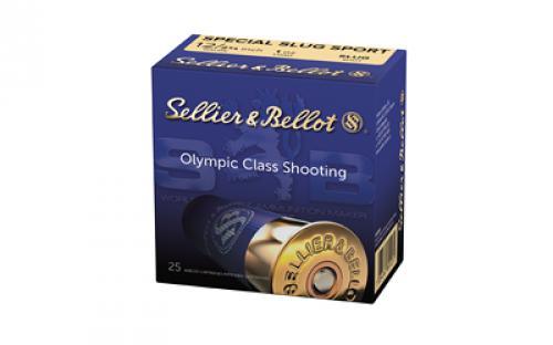 Sellier & Bellot Special Slug 12GA, Shotshell, 2.75, 1 oz, Buckshot, 25, 250 SB12SLUG