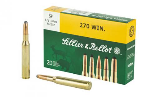 Sellier & Bellot Rifle, 270WIN, 150 Grain, Soft Point, 20 Round Box SB270A