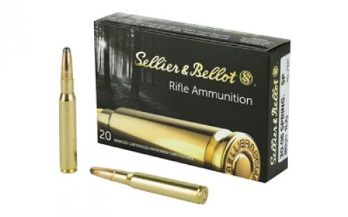 Sellier & Bellot Rifle, 30-06, 180 Grain, Soft Point, 20 Round Box SB3006B