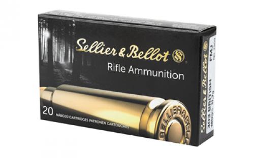 Sellier & Bellot Rifle, 303 British, 180 Grain, Full Metal Jacket, 20 Round Box SB303A