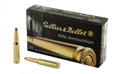 Sellier & Bellot Rifle, 308WIN, 180 Grain, Soft Point, 20 Round Box SB308C