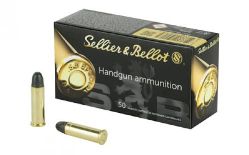 Sellier & Bellot Pistol, 38 Special, 158 Grain, Lead Round Nose, 50 Round Box SB38A