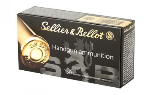 Sellier & Bellot Pistol, 38 Special, 148 Grain, Wadcutter, 50 Round Box SB38B