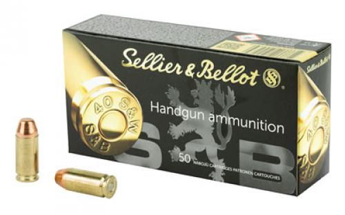 Sellier & Bellot Pistol, 40S&W, 180 Grain, Full Metal Jacket, 50 Round Box SB40B