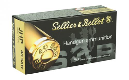 Sellier & Bellot Pistol, 40 S&W, 180 Grain, Jacketed Hollow Point, 50 Round Box SB40C