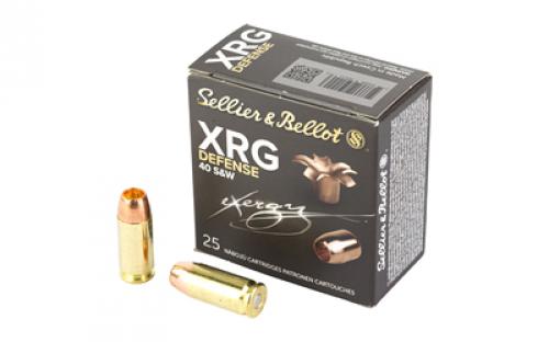 Sellier & Bellot XRG, 40 S&W, 130 Grain, Jacketed Hollow Point, 25 Round Box SB40XA