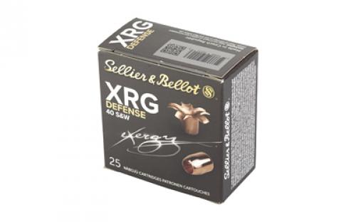 Sellier & Bellot XRG, 40 S&W, 130 Grain, Jacketed Hollow Point, 25 Round Box SB40XA