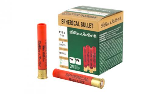 Sellier & Bellot Super Speed, 410 Gauge, 3 Chamber, Buckshot 5 Pellets, 25 Round Box SB410B