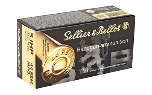 Sellier & Bellot Pistol, 44 Mag, 240 Grain, Semi Jacketed Hollow Point, 50 Round Box SB44C